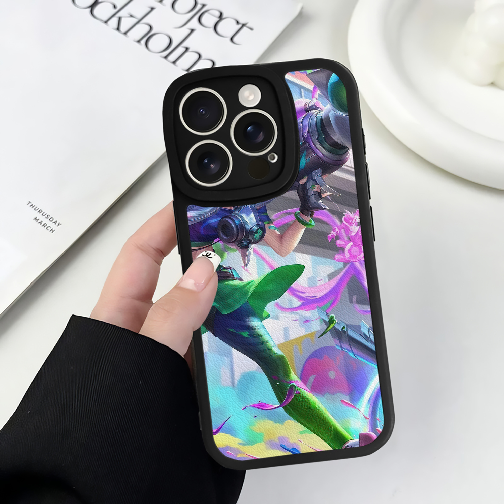 リーグ・オブ・レジェンド League of Legends LOL 【iPhone 16シリーズ対応】シリコンスマホケース（レザー調） 材質：シリコン